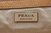 Authentic PRADA Vintage Leather Shoulder Hand Bag Brown 4708I