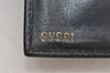 Authentic GUCCI Horsebit Vintage Trifold Wallet Purse Leather Black 4709I