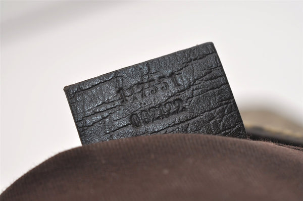 Authentic GUCCI Vintage Hand Tote Bag GG PVC Leather 117551 Brown 4709J