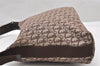 Authentic Christian Dior Trotter Shoulder Cross Bag Canvas Leather Brown 4709K