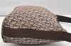 Authentic Christian Dior Trotter Shoulder Cross Bag Canvas Leather Brown 4709K