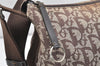 Authentic Christian Dior Trotter Shoulder Cross Bag Canvas Leather Brown 4709K