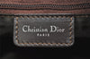 Authentic Christian Dior Trotter Shoulder Cross Bag Canvas Leather Brown 4709K