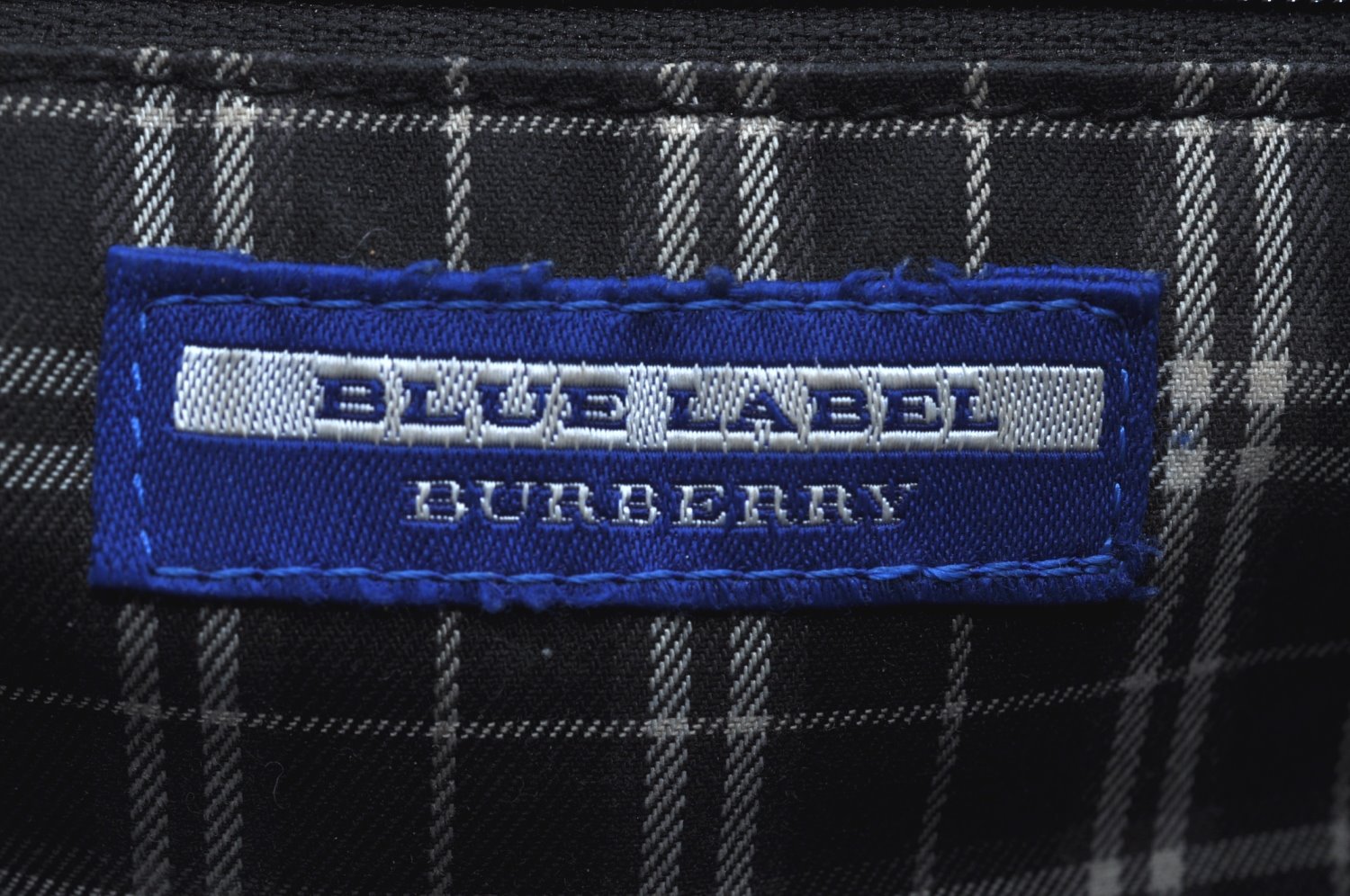 Authentic BURBERRY BLUE LABEL 2Way Drawstring Hand Bag Purse Leather Black 4710I