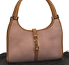 Authentic GUCCI Jackie Shoulder Hand Bag Purse Suede Leather 0021068 Pink 4710J