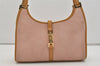 Authentic GUCCI Jackie Shoulder Hand Bag Purse Suede Leather 0021068 Pink 4710J