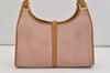 Authentic GUCCI Jackie Shoulder Hand Bag Purse Suede Leather 0021068 Pink 4710J