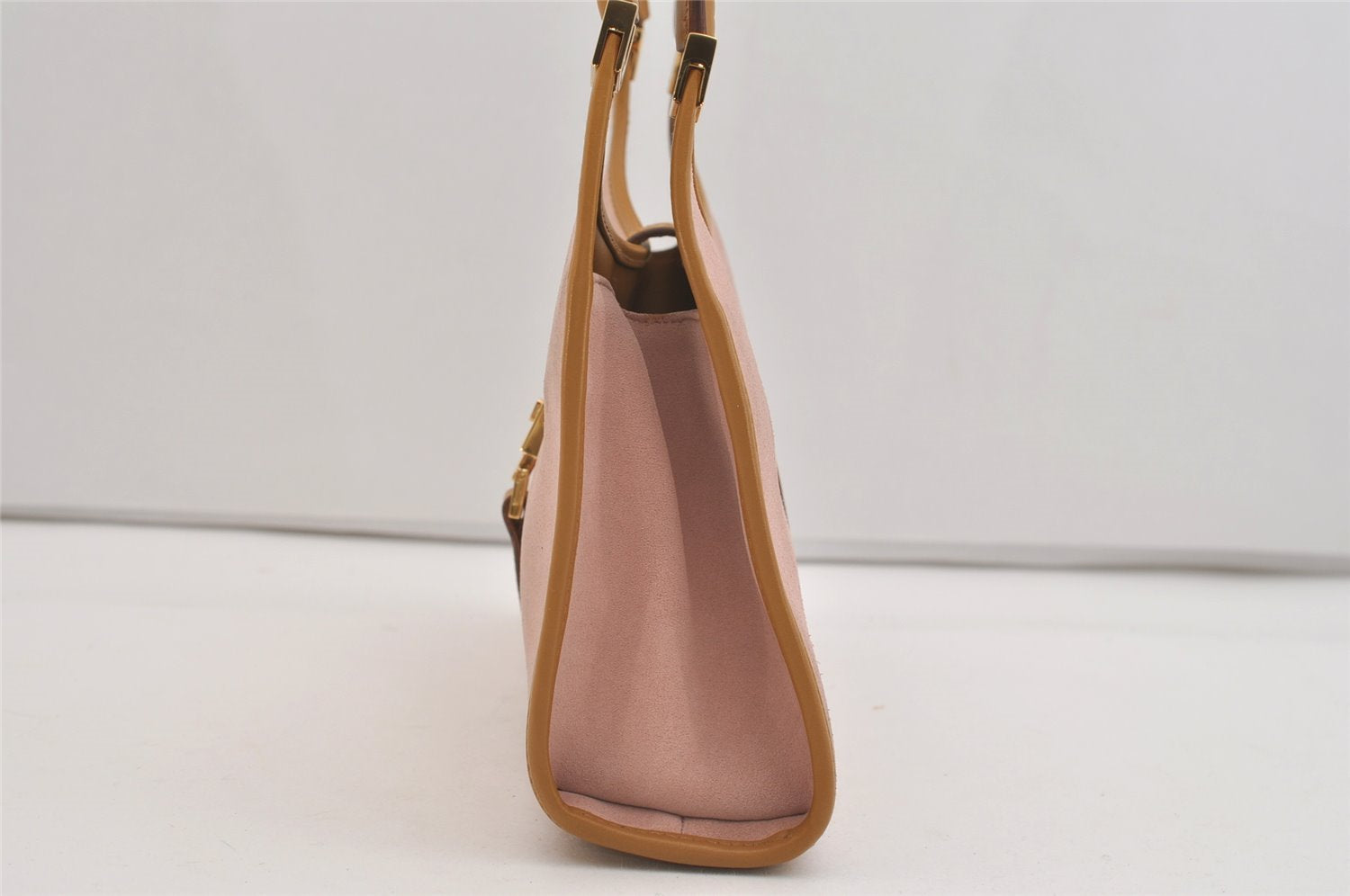 Authentic GUCCI Jackie Shoulder Hand Bag Purse Suede Leather 0021068 Pink 4710J