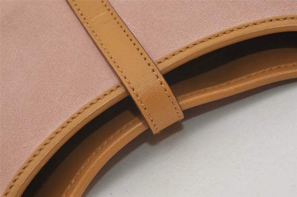 Authentic GUCCI Jackie Shoulder Hand Bag Purse Suede Leather 0021068 Pink 4710J