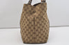 Authentic GUCCI Bamboo Shoulder Hand Bag GG Canvas Leather 232947 Brown 4711J