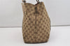 Authentic GUCCI Bamboo Shoulder Hand Bag GG Canvas Leather 232947 Brown 4711J