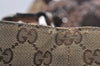 Authentic GUCCI Bamboo Shoulder Hand Bag GG Canvas Leather 232947 Brown 4711J