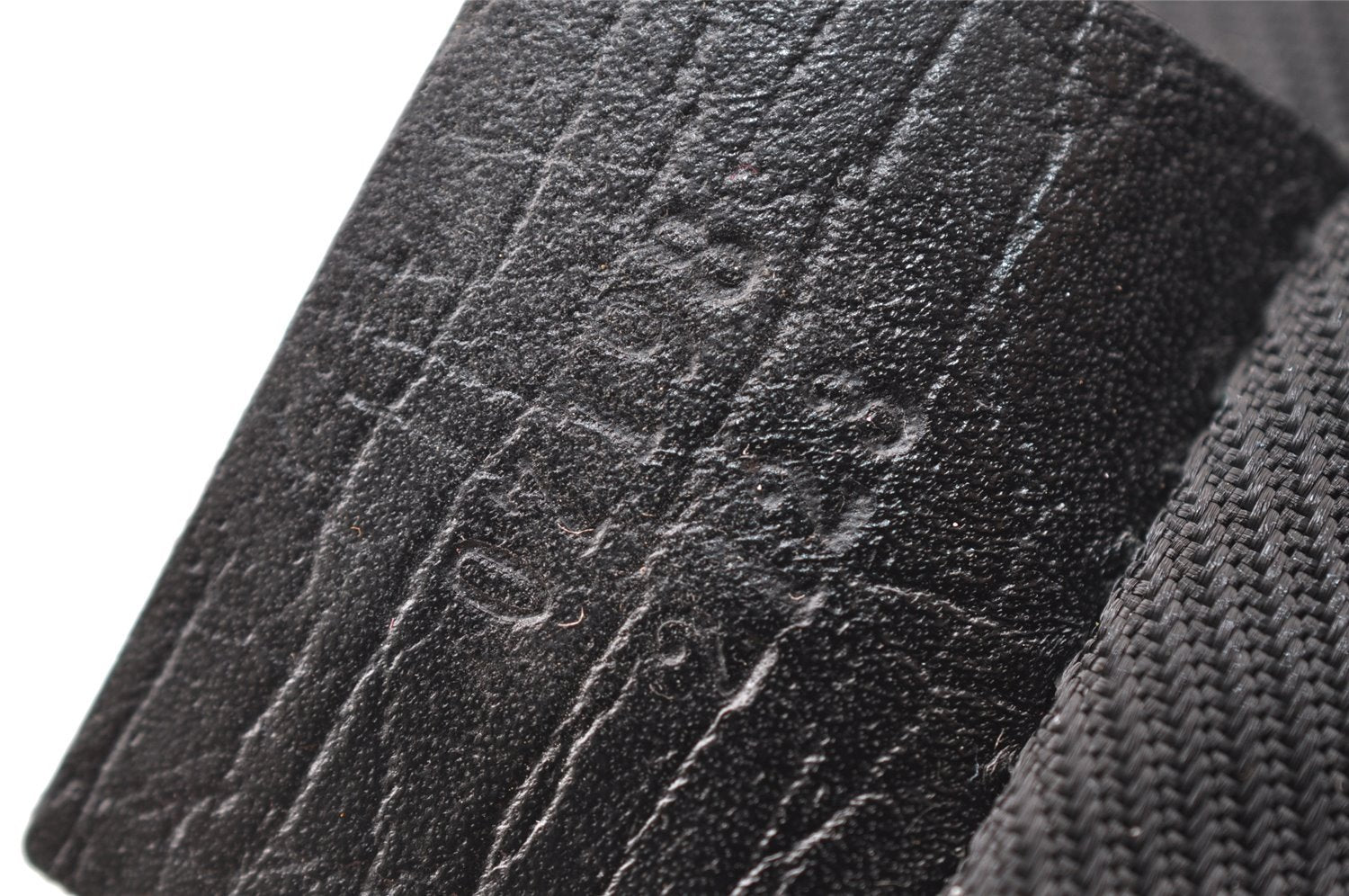 Authentic GUCCI Hand Bag Pouch Purse GG Canvas Leather 07198 Black 4712I