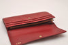 Auth Louis Vuitton Vernis Pochette Porte Monnaie Credit Wallet M91983 Red 4712J