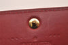 Auth Louis Vuitton Vernis Pochette Porte Monnaie Credit Wallet M91983 Red 4712J