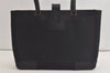 Authentic GUCCI Vintage Shoulder Tote Bag GG Canvas Leather 0021109 Black 4712K