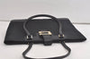 Authentic GUCCI Vintage Shoulder Tote Bag GG Canvas Leather 0021109 Black 4712K