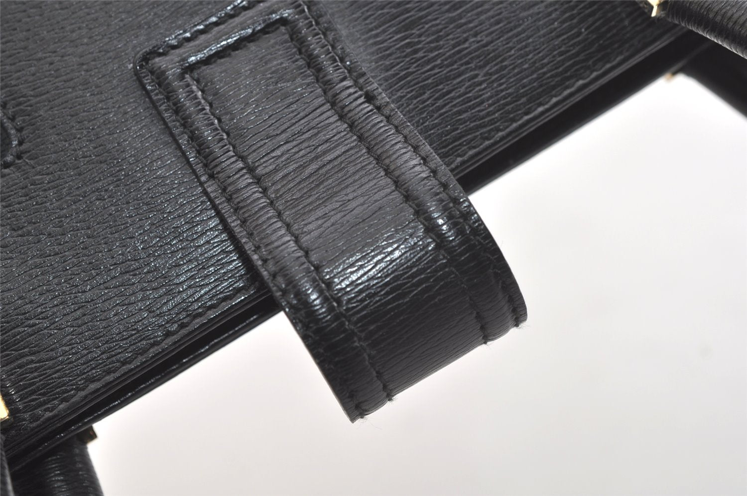 Authentic GUCCI Vintage Shoulder Tote Bag GG Canvas Leather 0021109 Black 4712K