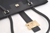 Authentic GUCCI Vintage Shoulder Tote Bag GG Canvas Leather 0021109 Black 4712K