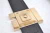 Authentic GUCCI Vintage Shoulder Tote Bag GG Canvas Leather 0021109 Black 4712K