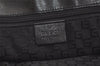 Authentic GUCCI Vintage Shoulder Tote Bag GG Canvas Leather 0021109 Black 4712K