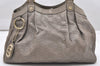 Authentic GUCCI Sukey Guccissima Tote Hand Bag GG Leather 211944 Gray 4713K