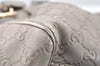 Authentic GUCCI Sukey Guccissima Tote Hand Bag GG Leather 211944 Gray 4713K
