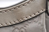 Authentic GUCCI Sukey Guccissima Tote Hand Bag GG Leather 211944 Gray 4713K