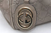 Authentic GUCCI Sukey Guccissima Tote Hand Bag GG Leather 211944 Gray 4713K