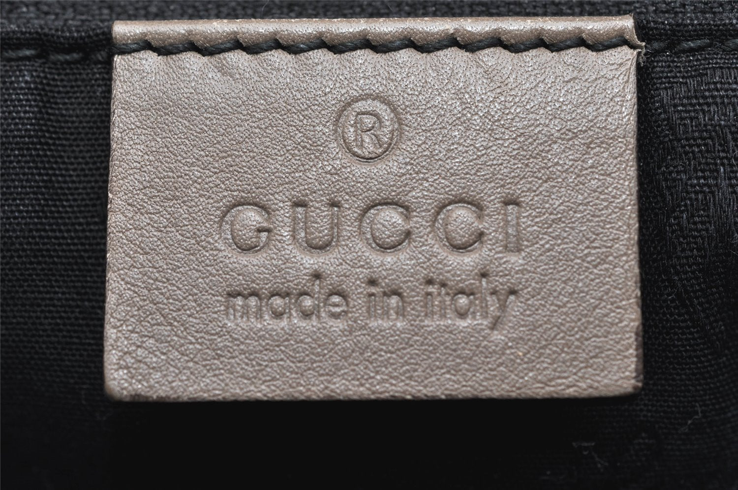Authentic GUCCI Sukey Guccissima Tote Hand Bag GG Leather 211944 Gray 4713K