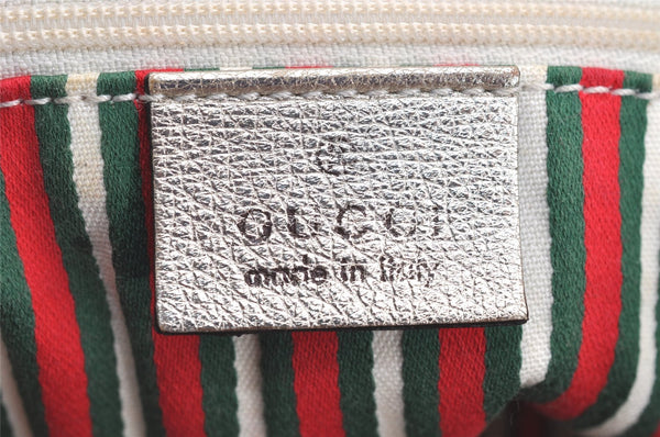 Authentic GUCCI Abbey Shoulder Tote Bag GG Canvas Leather 141470 Beige 4714I