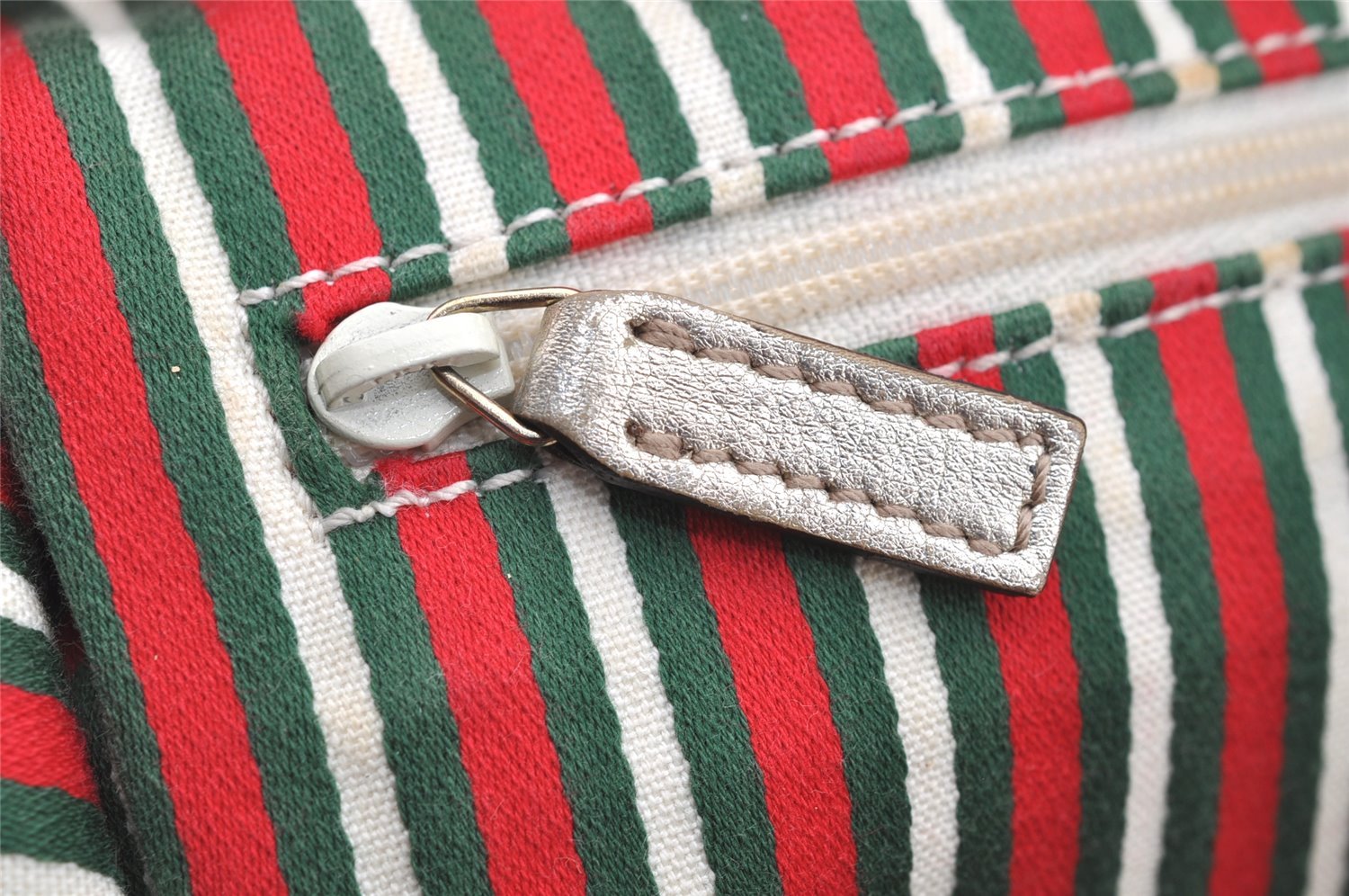 Authentic GUCCI Abbey Shoulder Tote Bag GG Canvas Leather 141470 Beige 4714I