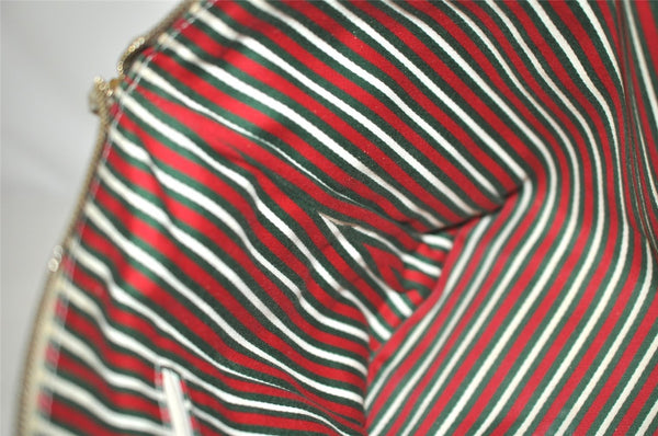 Authentic GUCCI Abbey Shoulder Tote Bag GG Canvas Leather 141470 Beige 4714I