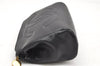 Authentic CHANEL Caviar Skin CC Logo Cosmetic Pouch Purse Black Junk 4714K