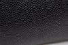 Authentic CHANEL Caviar Skin CC Logo Cosmetic Pouch Purse Black Junk 4714K