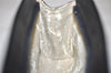 Authentic CHANEL Caviar Skin CC Logo Cosmetic Pouch Purse Black Junk 4714K