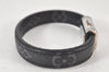 Authentic Louis Vuitton Monogram Eclipse Bracelet Clip It Black MP215E LV 4715K