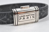 Authentic Louis Vuitton Monogram Eclipse Bracelet Clip It Black MP215E LV 4715K
