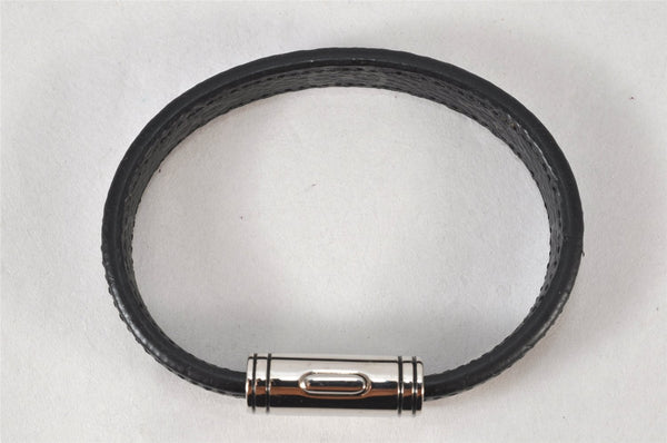 Authentic Louis Vuitton Monogram Eclipse Bracelet Clip It Black MP215E LV 4715K