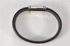 Authentic Louis Vuitton Monogram Eclipse Bracelet Clip It Black MP215E LV 4715K