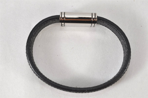 Authentic Louis Vuitton Monogram Eclipse Bracelet Clip It Black MP215E LV 4715K