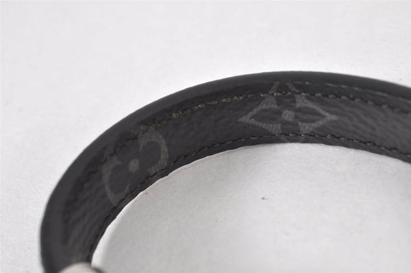 Authentic Louis Vuitton Monogram Eclipse Bracelet Clip It Black MP215E LV 4715K