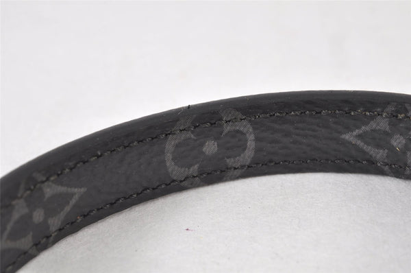 Authentic Louis Vuitton Monogram Eclipse Bracelet Clip It Black MP215E LV 4715K