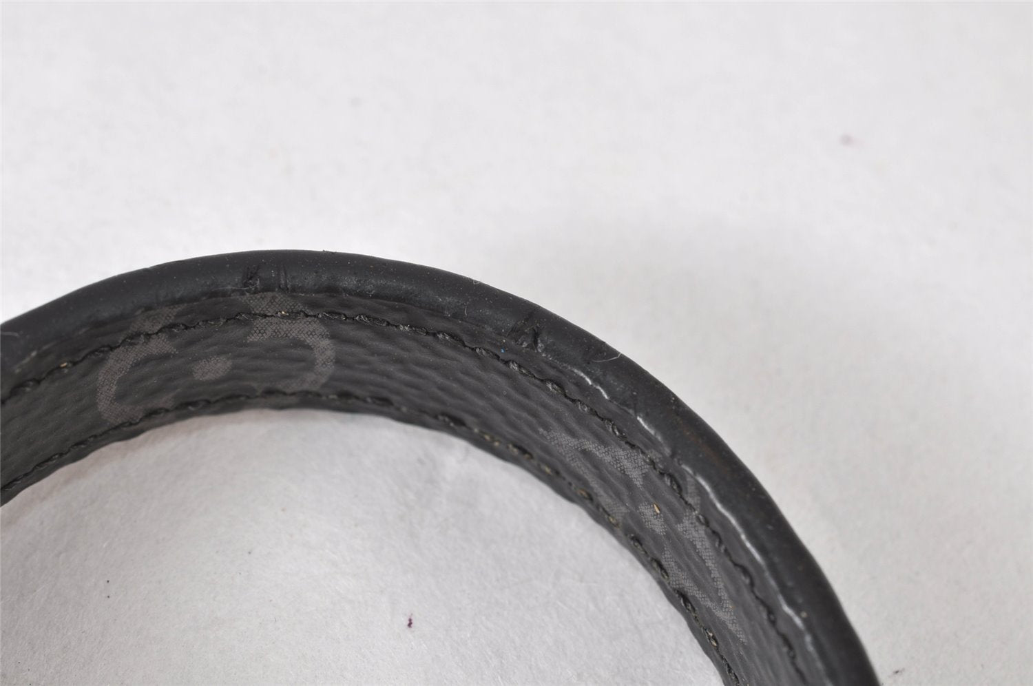 Authentic Louis Vuitton Monogram Eclipse Bracelet Clip It Black MP215E LV 4715K