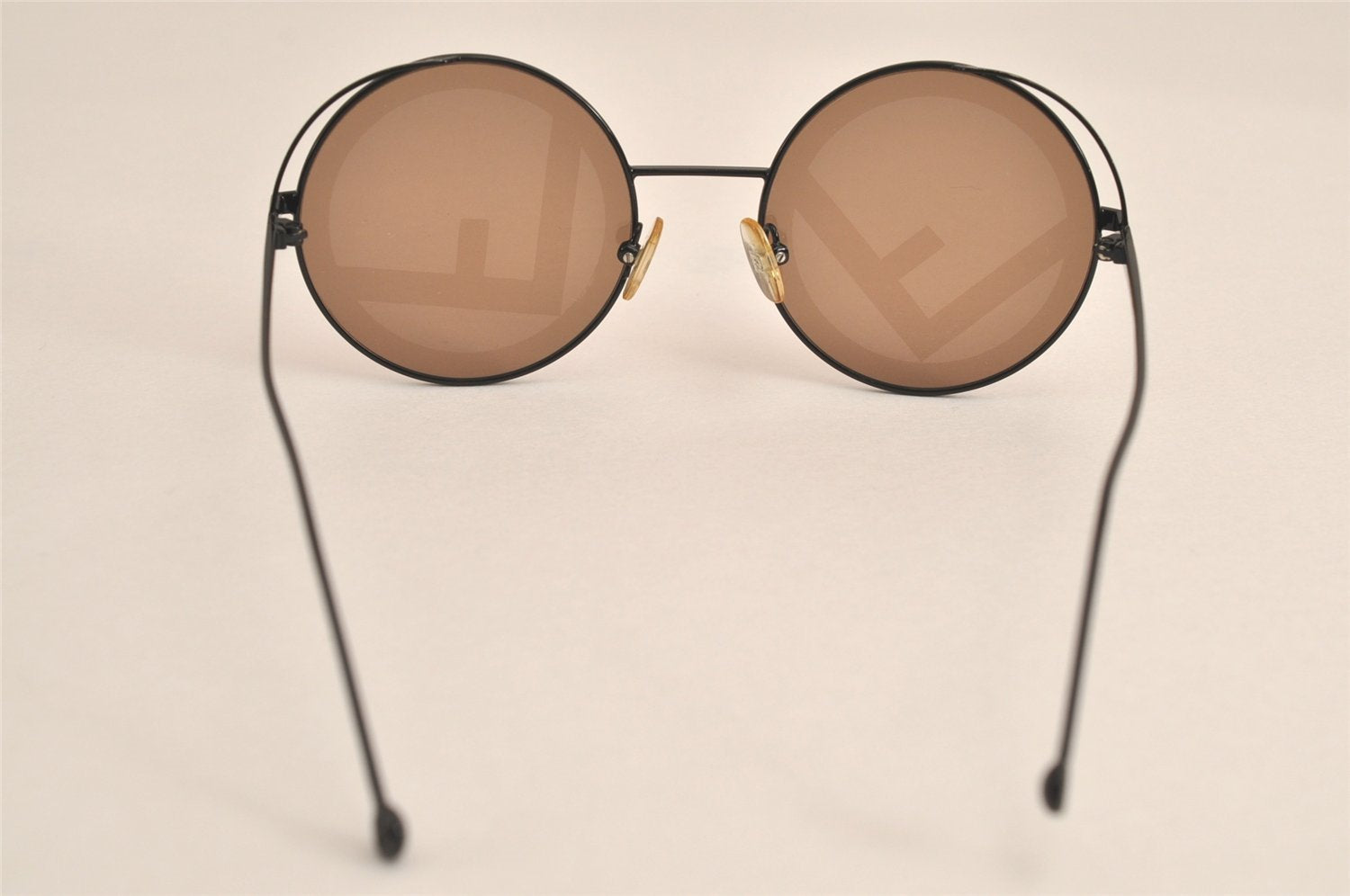 Authentic FENDI Vintage Sunglasses Titanium FF0343S Brown 4715M
