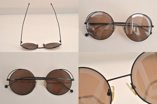 Authentic FENDI Vintage Sunglasses Titanium FF0343S Brown 4715M