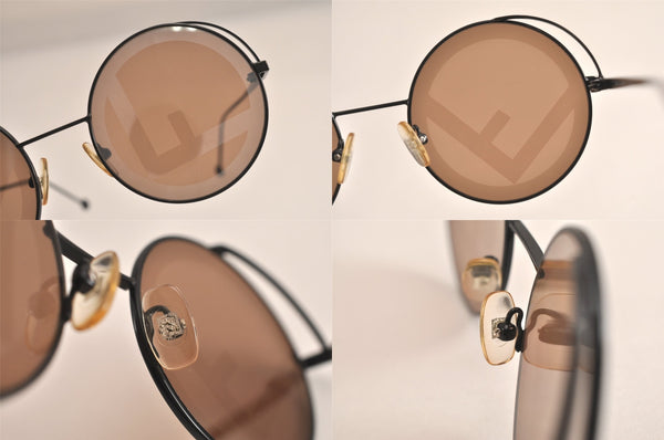 Authentic FENDI Vintage Sunglasses Titanium FF0343S Brown 4715M