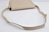 Authentic YVES SAINT LAURENT Shoulder Cross Body Bag Purse Leather White 4717I