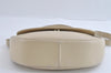 Authentic YVES SAINT LAURENT Shoulder Cross Body Bag Purse Leather White 4717I