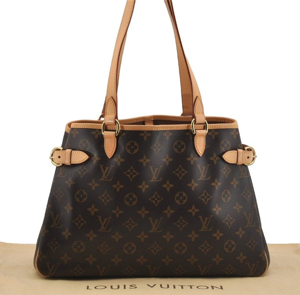 Authentic Louis Vuitton Monogram Batignolles Horizontal Tote Bag M51154 LV 4717J